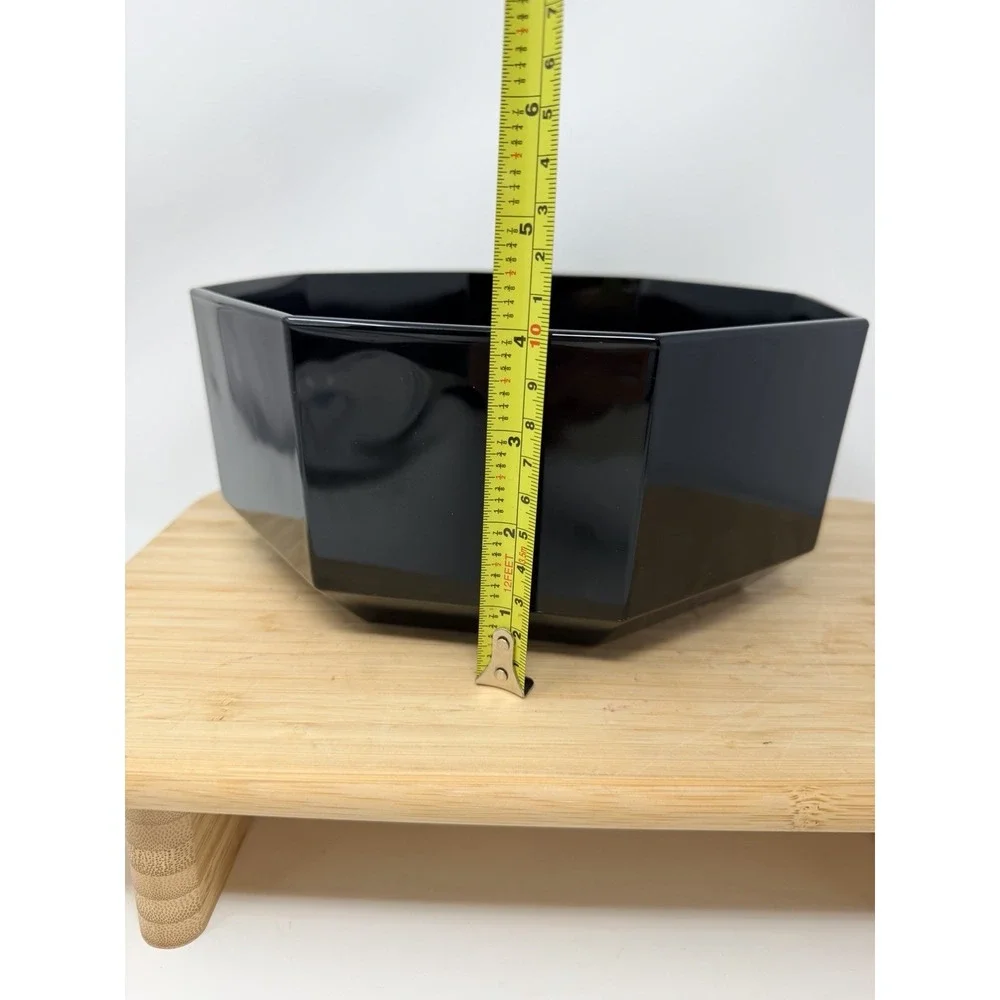 Vintage ARCOROC France Octime Black Serving Large 9